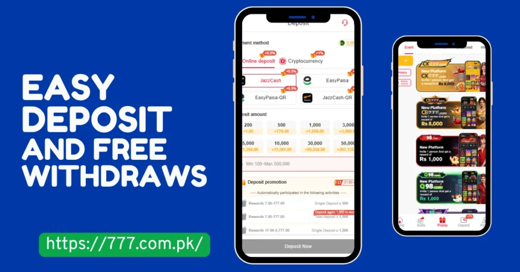 X777 Game Deposits & Withdrawals