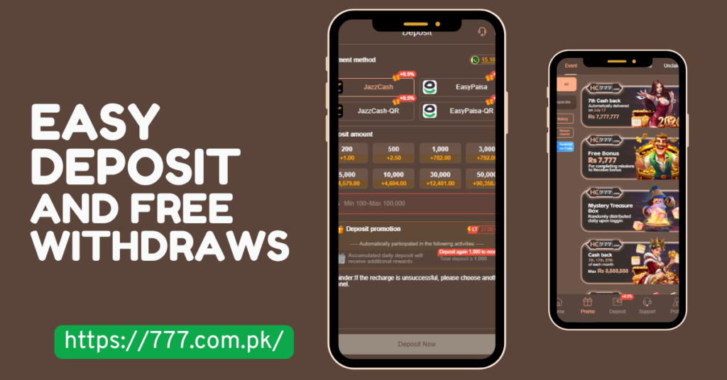 HC777 Deposits & Withdrawals